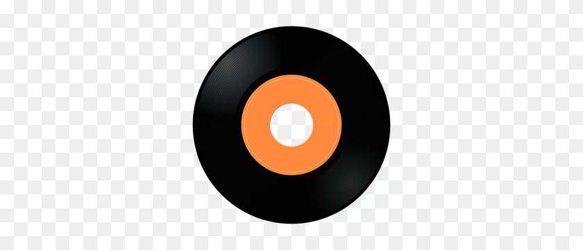 300x300 Vinyl Record Clipart Free - Turntable Clipart