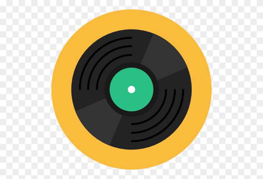 512x512 Vinyl, Record Player, Turntable, Music Player, Electronics, Music - Vinyl Record PNG