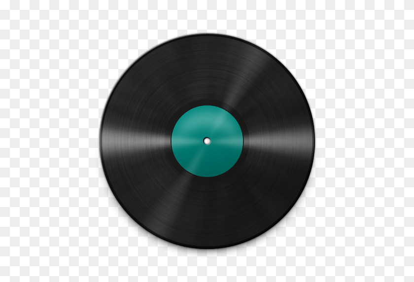 512x512 Vinyl Turquoise Icon - Vinyl PNG