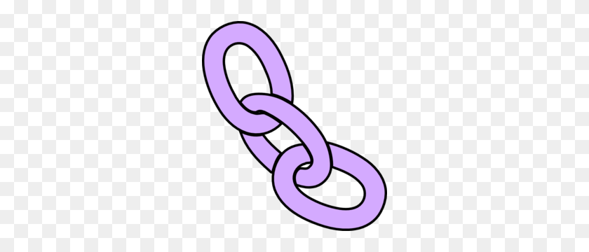 264x300 Violet Chain Clip Art - Chain Link Clipart