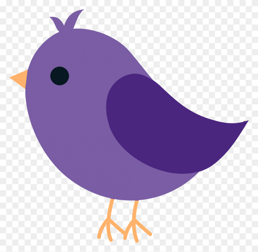 984x961 Фиолетовый Клипарт Птица Изображение Картинки - Фиолетовый Клипарт