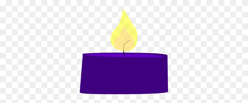300x291 Violet Clipart Candle - Advent Candles Clipart