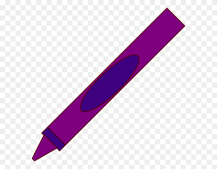 594x596 Violet Clipart Crayon - Crayon Clipart PNG