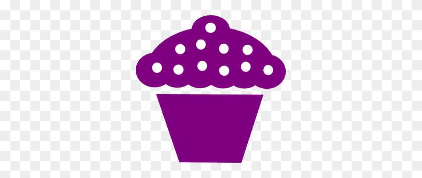 299x294 Violet Clipart Cupcake - Cupcake Clipart PNG