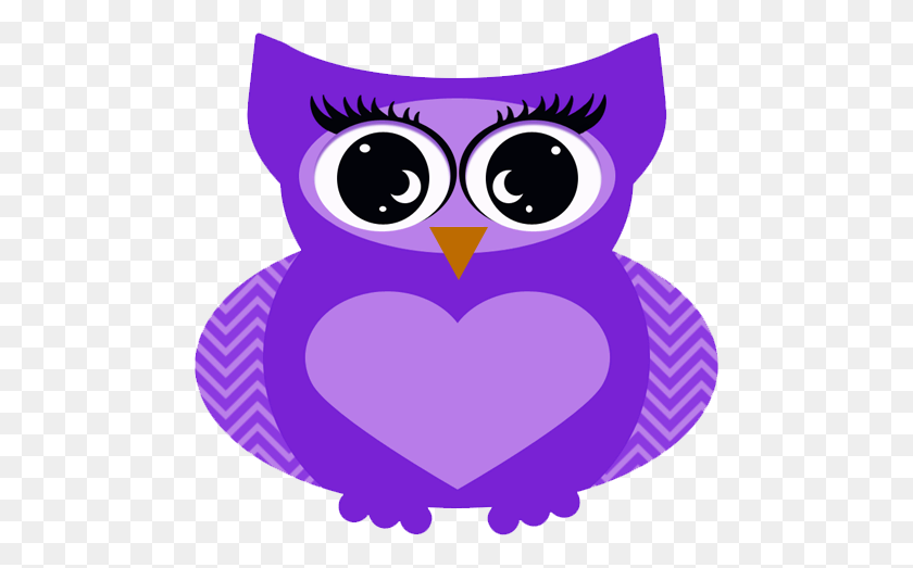 482x463 Violet Clipart Owl - Purple Owl Clipart