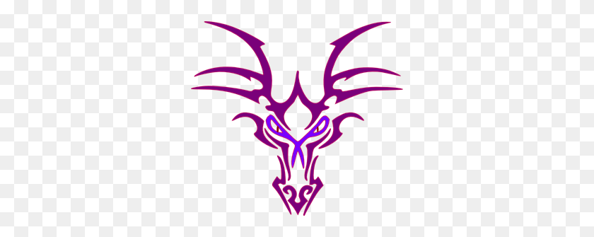 300x275 Фиолетовый Дракон Значок Клипарт Png Для Интернета - Значок Дракона Png