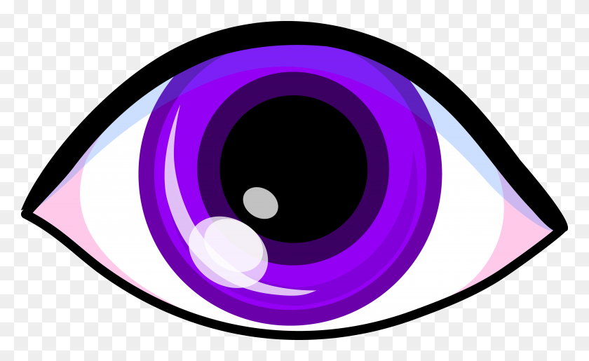 5076x2962 Дизайн Фиолетовых Глаз - Всевидящий Глаз Клипарт