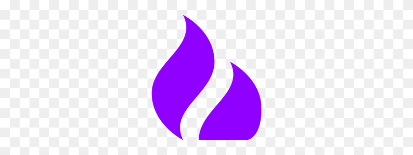 256x256 Violet Fire Icon - Purple Fire PNG