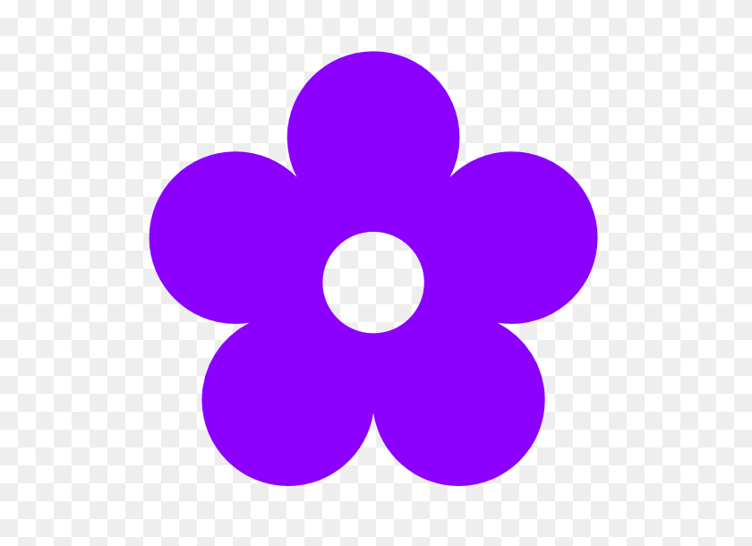 555x550 Violet Flower Clip Art - Violet Clipart