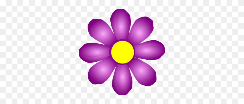 297x299 Violet Flower Clip Art - Violet Clipart