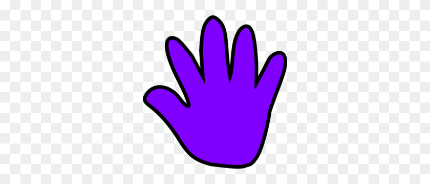 282x299 Violet Hand Clip Art - Hand Vector PNG