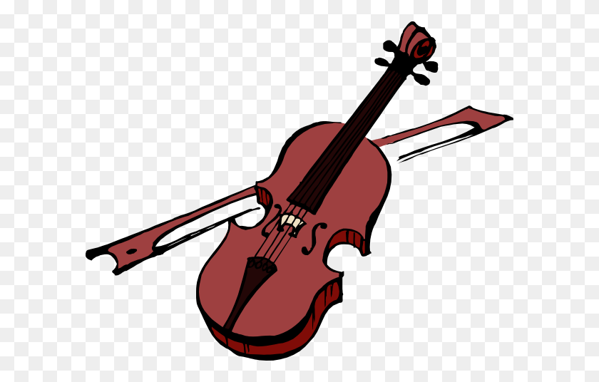 600x476 Violin Clip Art - Violin Bow Clipart
