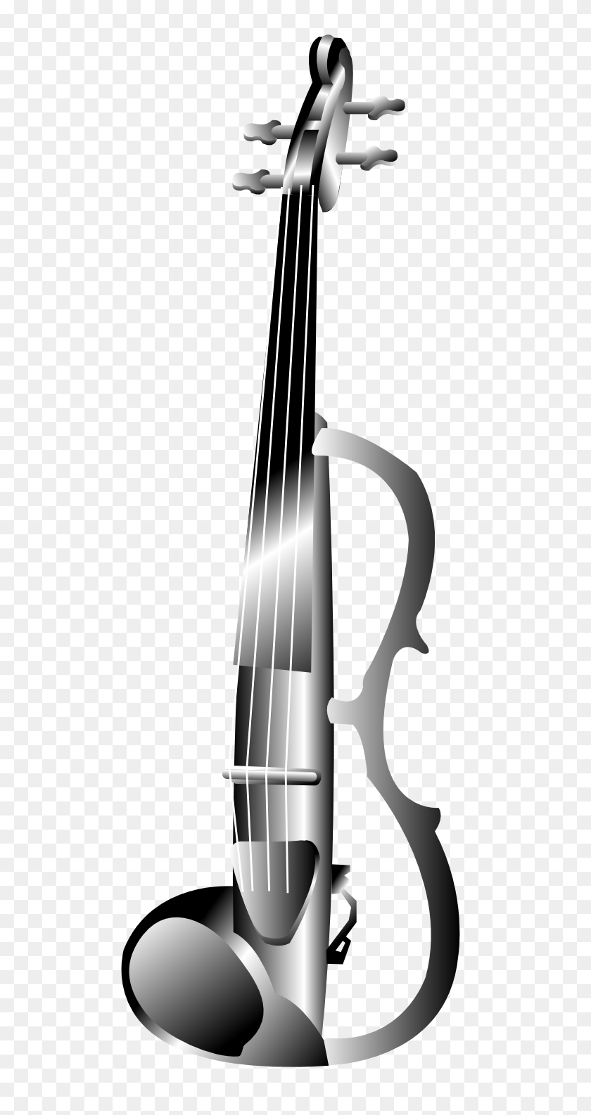 555x1526 Violin Clip Art - Lawnmowers Clipart