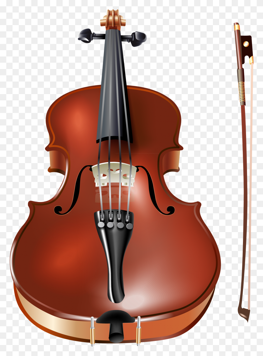 1813x2500 Violin Clip Art Image Black - Viola Clipart
