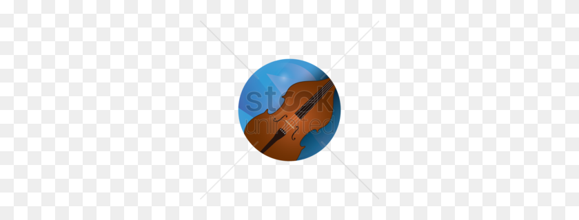 260x260 Violin Clipart - Fiddle Clipart