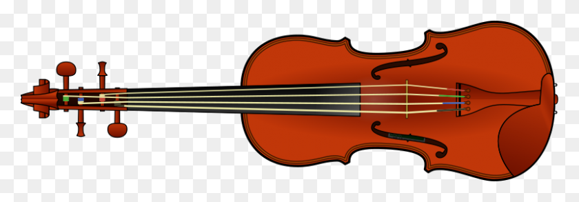 800x239 Violin Free To Use Clip Art - Violin Black And White Clipart