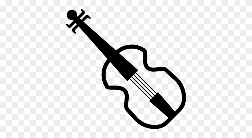 400x400 Violin Free Vectors, Logos, Icons And Photos Downloads - Violin Black And White Clipart
