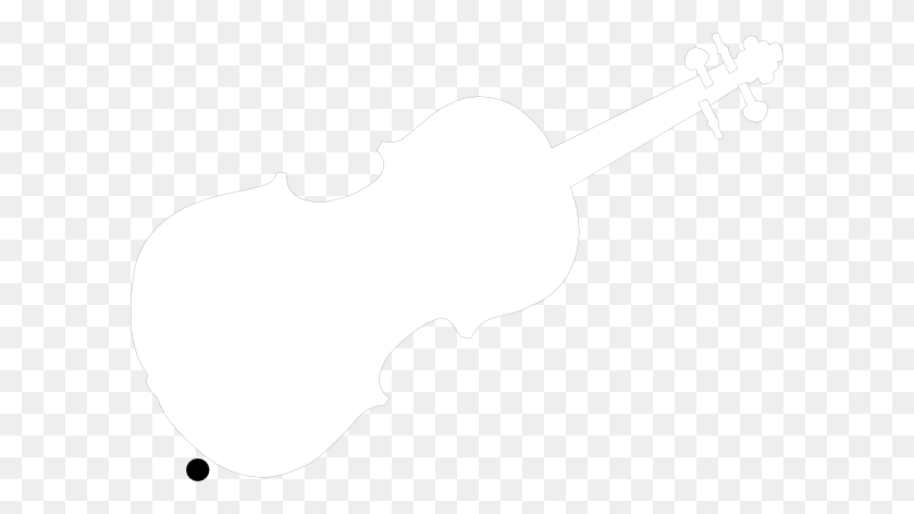 600x412 Violin In White Clip Art - Cello Clipart