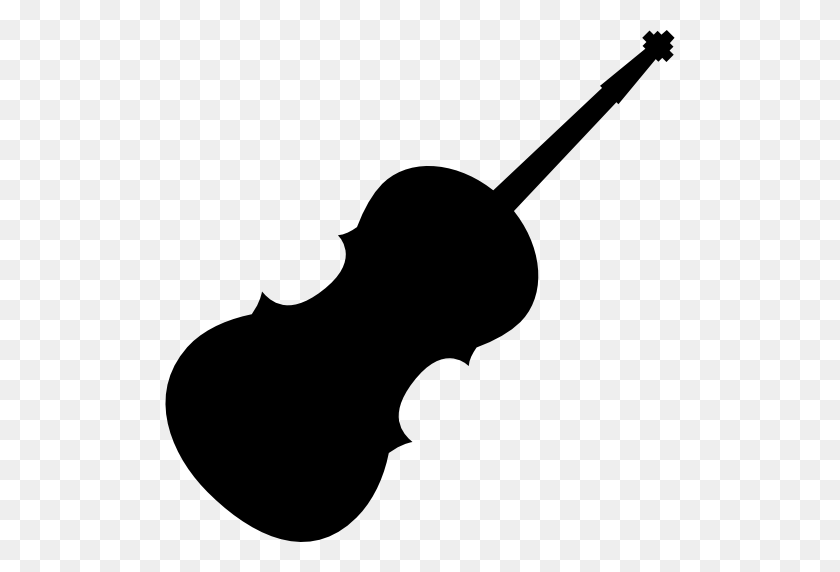 512x512 Violin, Music, Strings, String Instruments, Violin Silhouette - Violin Bow Clipart