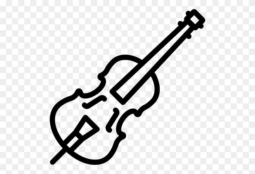 512x512 Violin Png Icon - Violin Bow Clipart