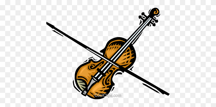 480x355 Violin Royalty Free Vector Clip Art Illustration - Violin Clipart