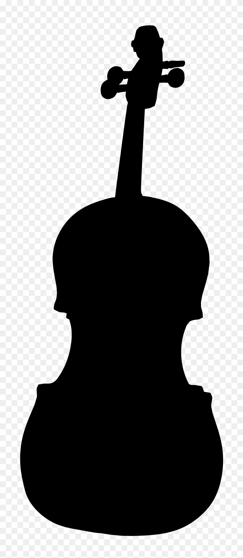 2000x4781 Violin Silhouette - Violin Clipart Black And White