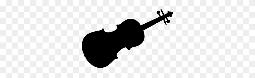 300x197 Violin Silhouette Clip Art Royalty Free Silhoutte Images - Musical Instruments Clipart Black And White