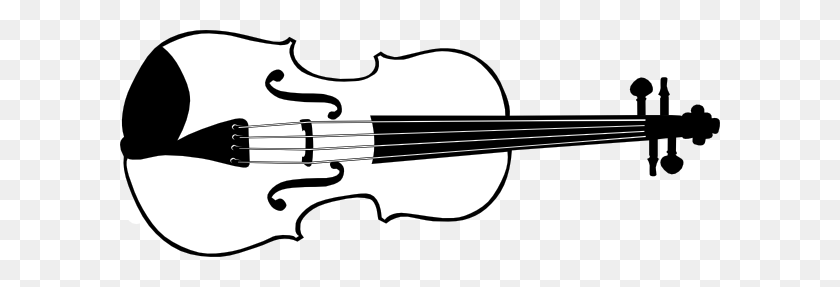 600x227 Violin Silhouette Tatoo Violin Violin, Clip Art - Musical Instruments Clipart Black And White