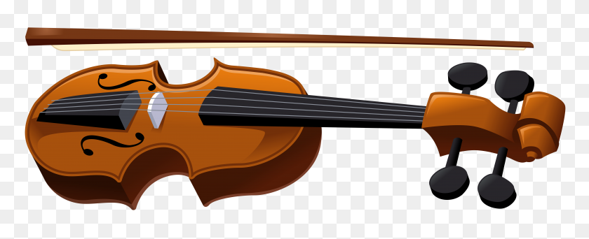 8000x2896 Violin Transparent - Violin PNG
