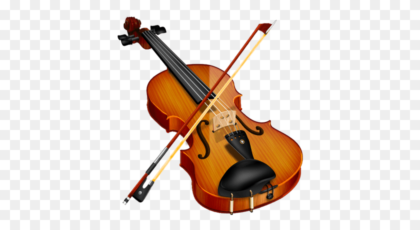 400x400 Violin Transparent Png Images - Fiddle Clipart