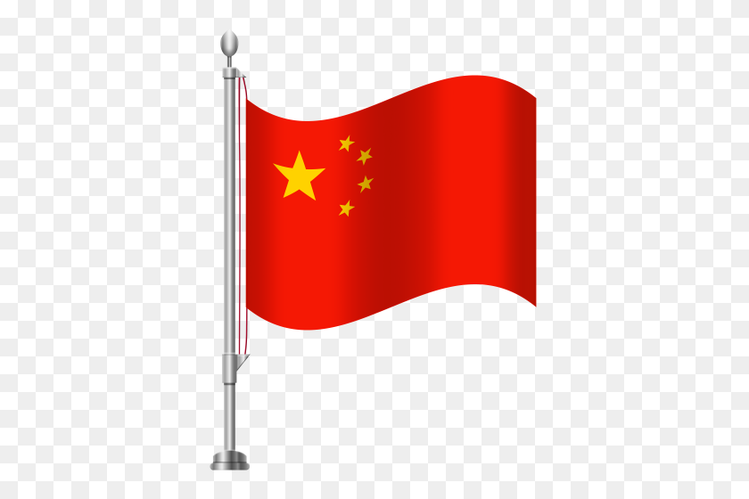 384x500 Флаг Vipkid, Китай - Клипарт С Красным Флагом