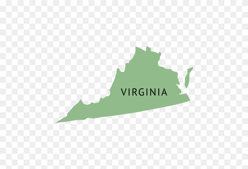 512x512 Обычная Карта Штата Вирджиния - Вирджиния Png