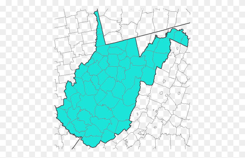 465x482 Virginia West Virginia Boundary - Virginia PNG