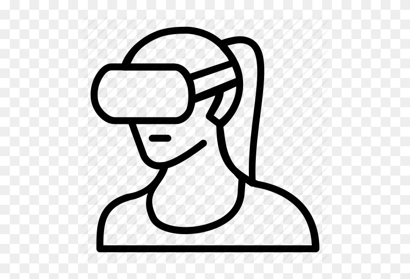512x512 Virtual Reality Clipart Oculus - Sharing Clipart Black And White