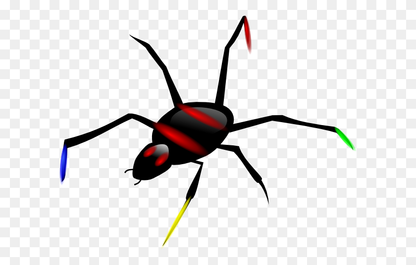 600x476 Virus In Spider Form Png, Clip Art For Web - Spider Clipart PNG