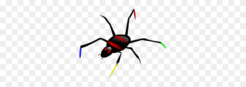 300x238 Virus In Spider Form Png, Clip Art For Web - Virus Clipart