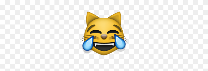 220x230 Visage De Chat Avec Des Larmes De Joie Emojis - Cry Laugh Emoji PNG