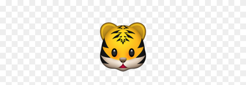 220x230 Visage De Tigre Iphone Emoticons Emoji, Tiger - Cookie Emoji PNG