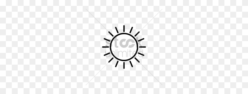 260x260 Vitamin D Sun Clipart - Black Sun Clipart