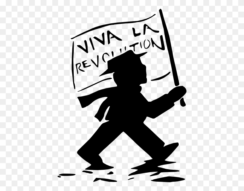 444x596 Viva La Revolution Clipart - Revolution Clipart