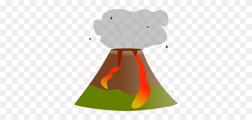 344x340 Volcán De Iconos De Equipo De Descarga De Lava - Lava De Imágenes Prediseñadas
