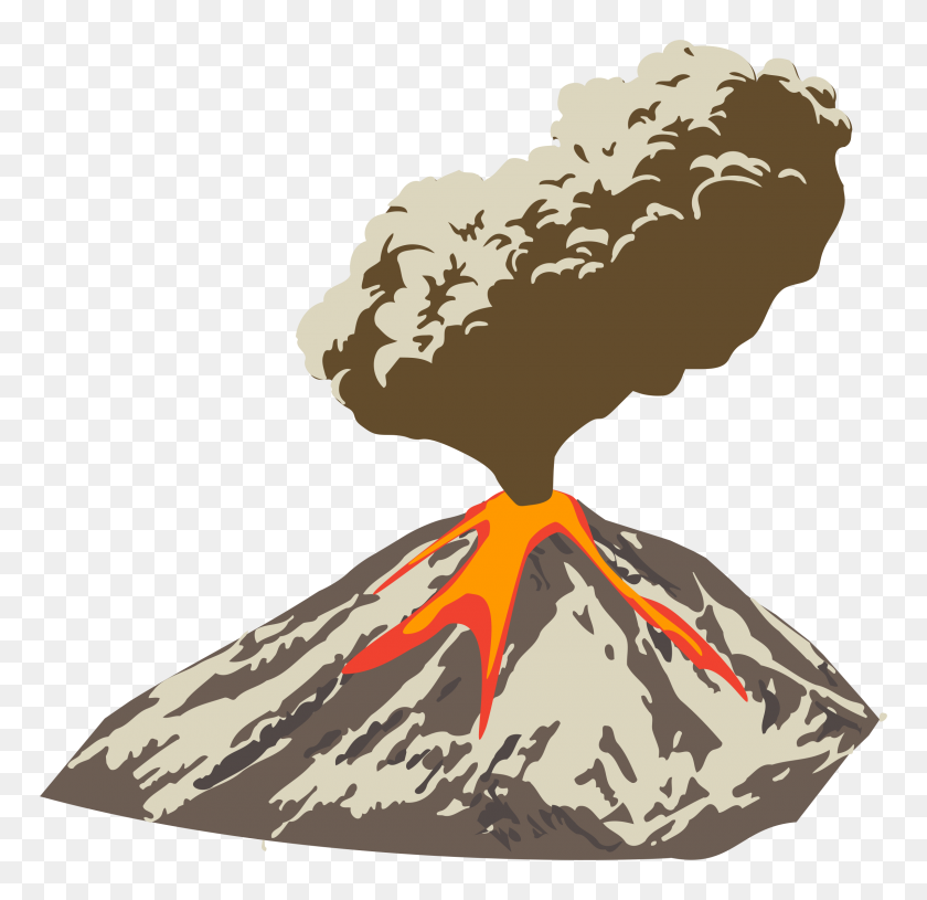 2400x2324 Volcano Png Free Background - Volcano PNG