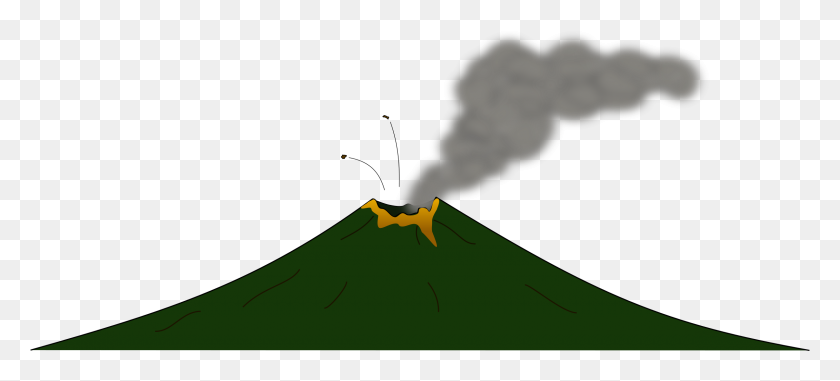 2400x989 Volcano Png Transparent Images - Volcano PNG