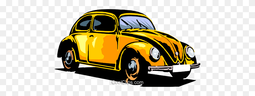 480x256 Volkswagen Beetle Royalty Free Vector Clip Art Illustration - Volkswagen Beetle Clipart