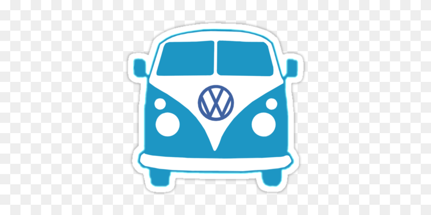375x360 Volkswagen Van Cliparts - Vintage Camper Clipart