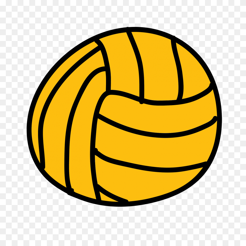 1600x1600 Значок Волейбольного Мяча - Волейбол Контур Клипарт