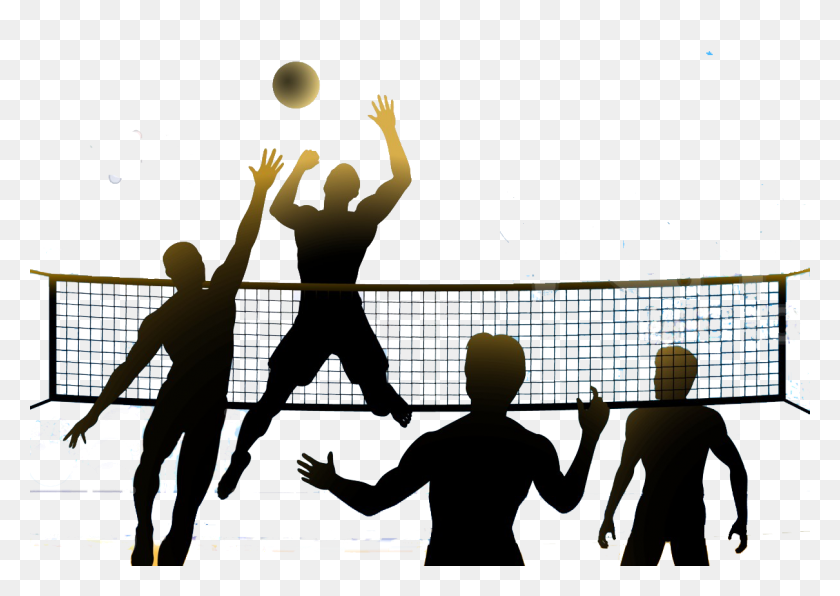 1210x833 Волейбольный Мяч И Сетка Прозрачный Волейбольный Мяч И Сетка - Спорт Png