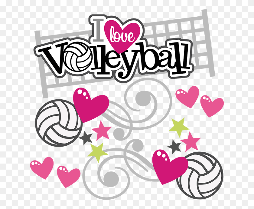 648x630 Volleyball Border Clipart Group With Items - Volley Clipart