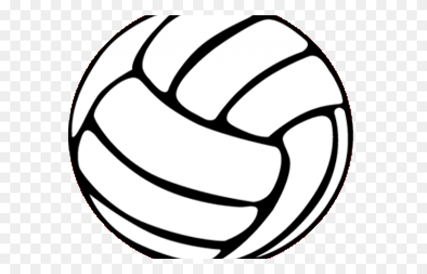 640x480 Volleyball Clipart - Volleyball Clipart Black And White