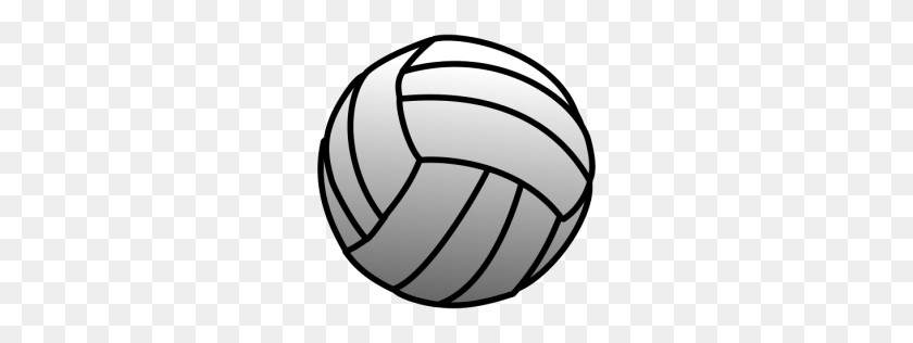 256x256 Volleyball Clipart Clear Background - Volleyball Ball Clipart